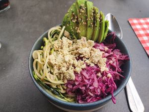 Buddha bowl at Bom in Bouillon