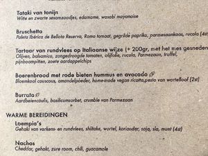 Some vegan en veggie options at Bom in Bouillon