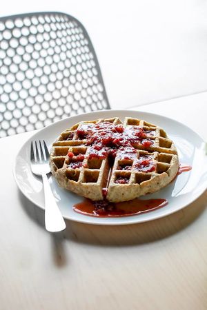 We serve delicious and healthy breakfast! From waffles to fruit parfaits we make everything from scratch everyday! at Salma in Santa Ana