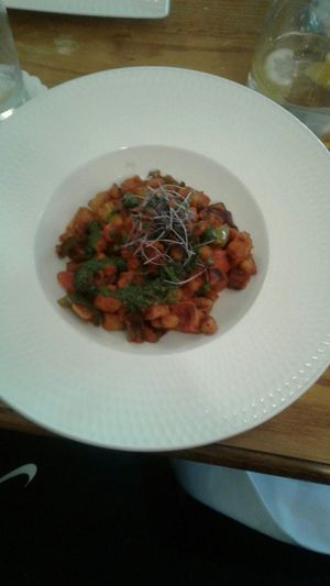 Vegan and chickpea special at The Tongue Hotel in Tongue