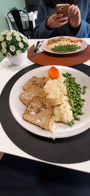 Bifinhos de seitan at Balance Fitfood in Agueda