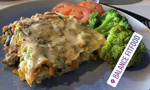 Vegan lasagna  at Balance Fitfood in Agueda