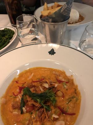 Vegan curry at The Ivy On The Square in Edinburgh