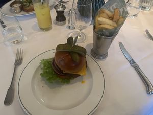 Mushroom burger  at The Ivy On The Square in Edinburgh