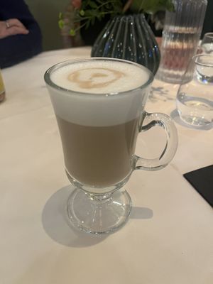 Decaf oat milk latte  at The Ivy On The Square in Edinburgh