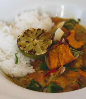 Keralan curry at The Ivy On The Square in Edinburgh