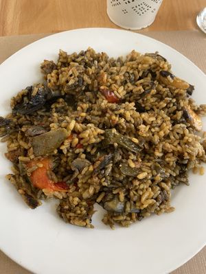 paella  at Suc de Lluna BioCafe in Valencia