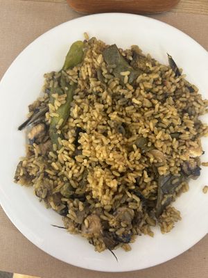 Paella di verdure  #Veganuary at Suc de Lluna BioCafe in Valencia