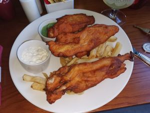 Fish and chips at The Royal Inn in Portishead