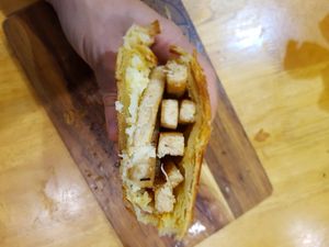 Inside the croissant at The Healthy Hub Cafe in Cairns