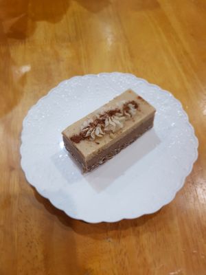 Vegan Chai Raw Slice at The Healthy Hub Cafe in Cairns