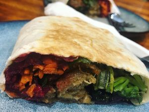 Chipotle Chicken wrap  at The Healthy Hub Cafe in Cairns