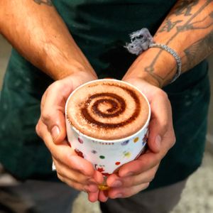 Mörk Hot Chocolate - a rich, warming pure chocolate experience. Fully vegan served how you like it at The Healthy Hub Cafe in Cairns