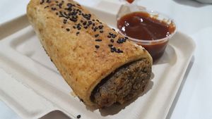 Sausage Roll - another customer loved it, I found it a little dry and bland, give it a go! at The Healthy Hub Cafe in Cairns