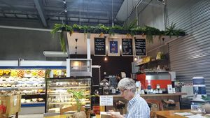 Hopefully you can see the boards. at The Healthy Hub Cafe in Cairns