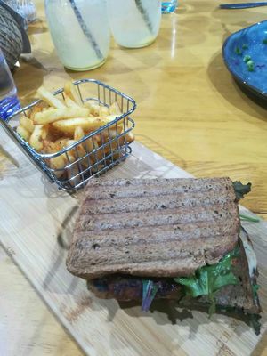 "Steak" toast at The Healthy Hub Cafe in Cairns