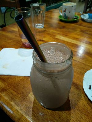 Snickers milkshake at The Healthy Hub Cafe in Cairns