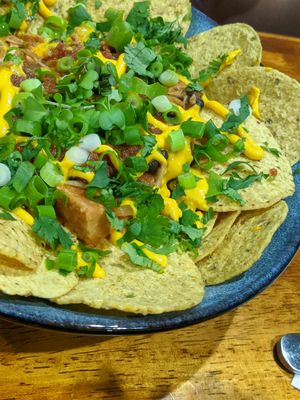 Pulled jackfruit nachos at The Healthy Hub Cafe in Cairns