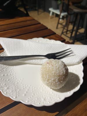 Rafaelo power ball at The Healthy Hub Cafe in Cairns