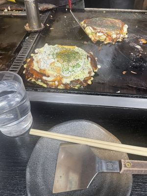 Cue Halo theme song  at Okonomiyaki Chitose in Osaka