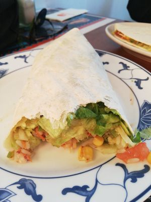 Burrito vegan at Salpicon in Vienna