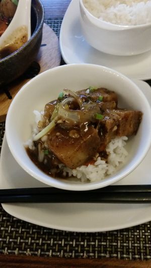Braised pepper pork (close up) at Ba Xa - Quan 3 in Ho Chi Minh City