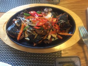 Vegan fish for 89K - delicious 😋  at Ba Xa - Quan 3 in Ho Chi Minh City