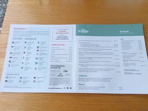 Menu 4 at The Castle Cafe in Cork