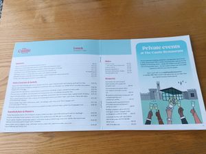 Menu 3 at The Castle Cafe in Cork