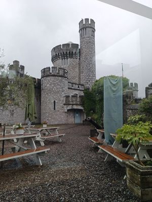 View from inside at The Castle Cafe in Cork
