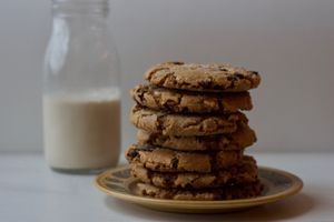 Salted caramel & chocolate chip cookies....always vegan! at Yayu in Ucluelet