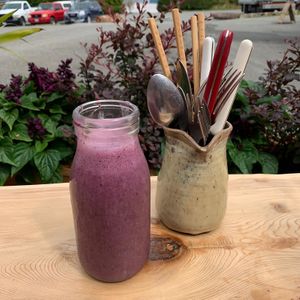 Delicious smoothie  at Yayu in Ucluelet
