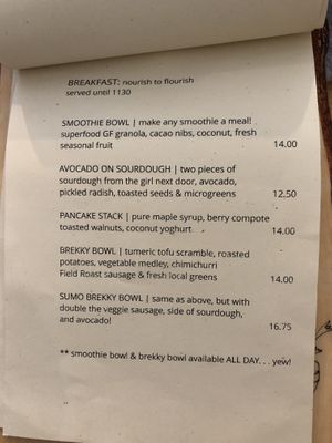 Breakfast  at Yayu in Ucluelet