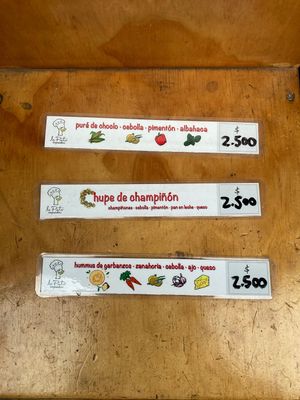 One vegan, two vegetarian options  at Le Pato in Valparaiso