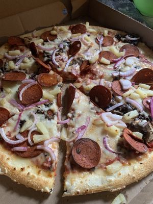   at Pizzatown in Bridgewater