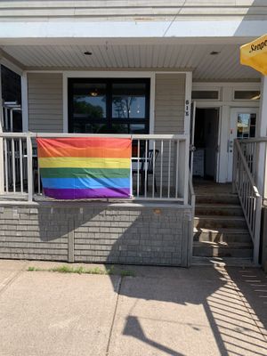Store front  at Laurie's Bakeshop in Truro