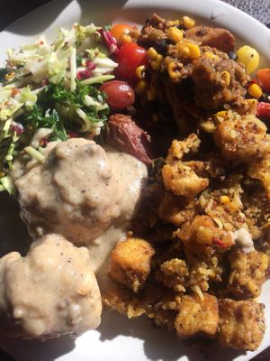 Breakfast buffet - vegan at Pasches Seafood Kitchen in Battle Creek