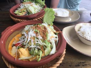Vegan dishes  at Chao Pure Vietnam in Berlin