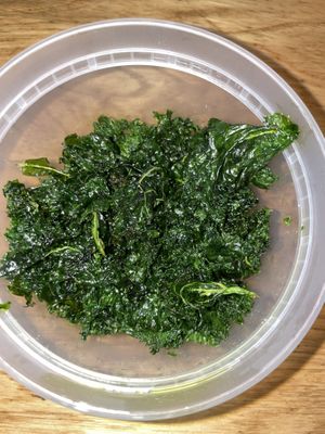 Extra crispy kale   at Hinodeya Ramen - Downtown in San Francisco