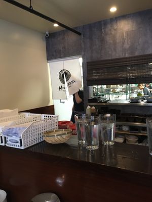 Kitchen area at Hinodeya Ramen - Downtown in San Francisco