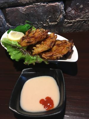 Yasai Kara-age - Japanese style fried veggie mix (onions, carrots) at Hinodeya Ramen - Downtown in San Francisco