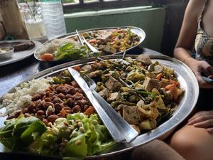 Vegan plates 🤌  at Little Buddha in Rishikesh