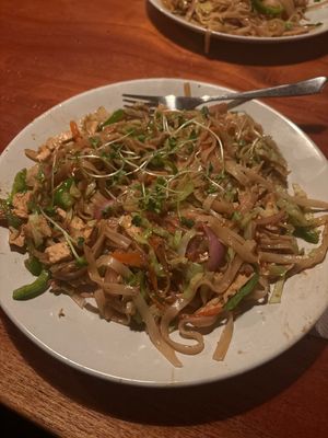 Noodles mix veg with tofu   at Little Buddha in Rishikesh