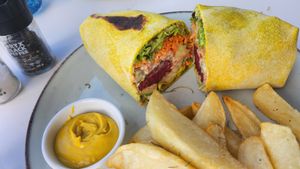 Chilli wrap at Blended in Cape Town