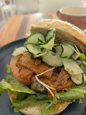 Carrot salmon close-up at Blended in Cape Town