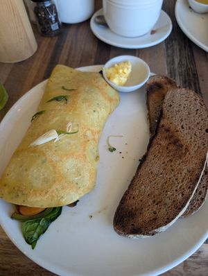 Vegan Omlette at Blended in Cape Town
