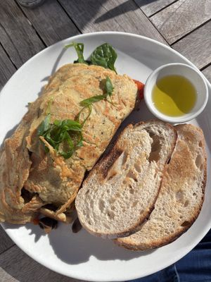 Vegan omelette   at Blended in Cape Town