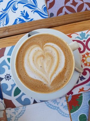 Cappuccino cashew milk at Blended in Cape Town