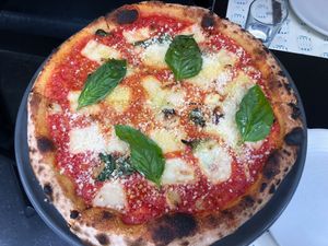 Vegan Margherita Pizza  at Pizzana in West Hollywood