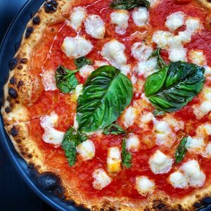 Vegan Pizza Margherita- so amazing  at Pizzana in West Hollywood